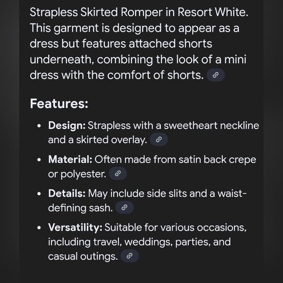 Lilly Pulitzer Kylo Strapless Skirted Romper-Resort White - Picture 6 of 16